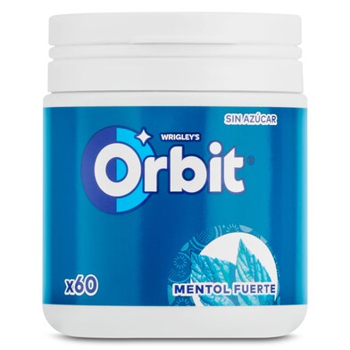 Chicles sabor mentol fuerte sin azúcar Orbit bote 60 unidades-0