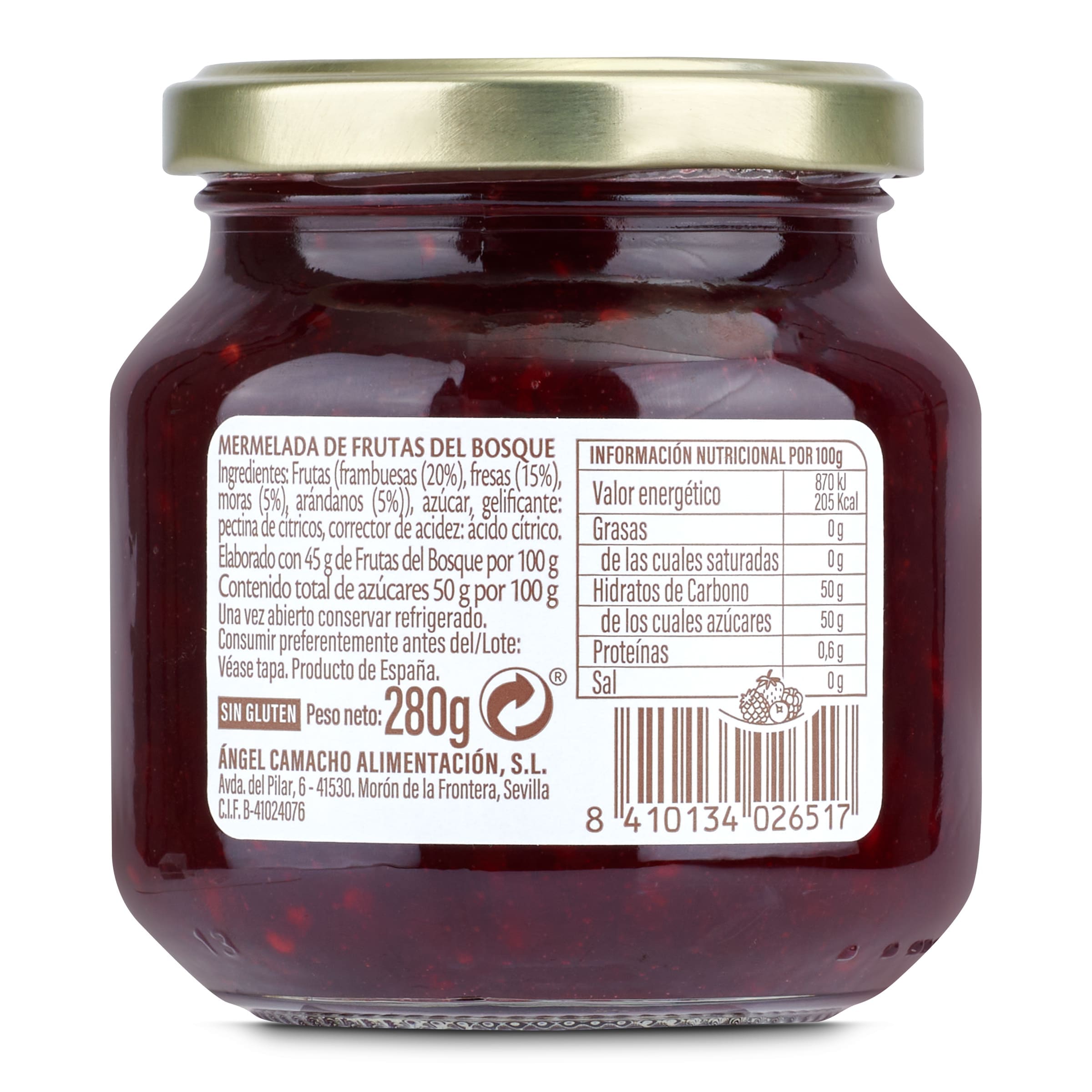 Mermelada de frutas del bosque La vieja fábrica 280 g