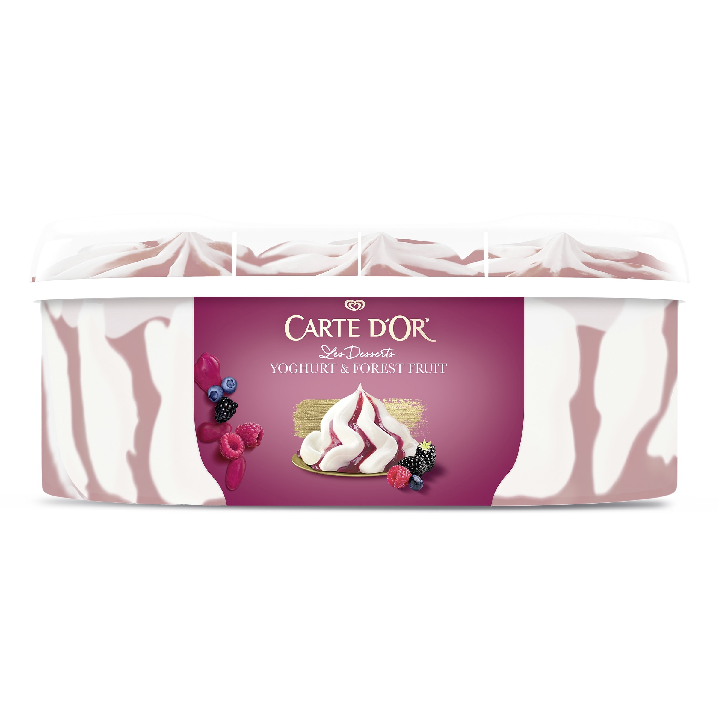 Barqueta de yogur y frutos del bosque Carte D'Or 480 g
