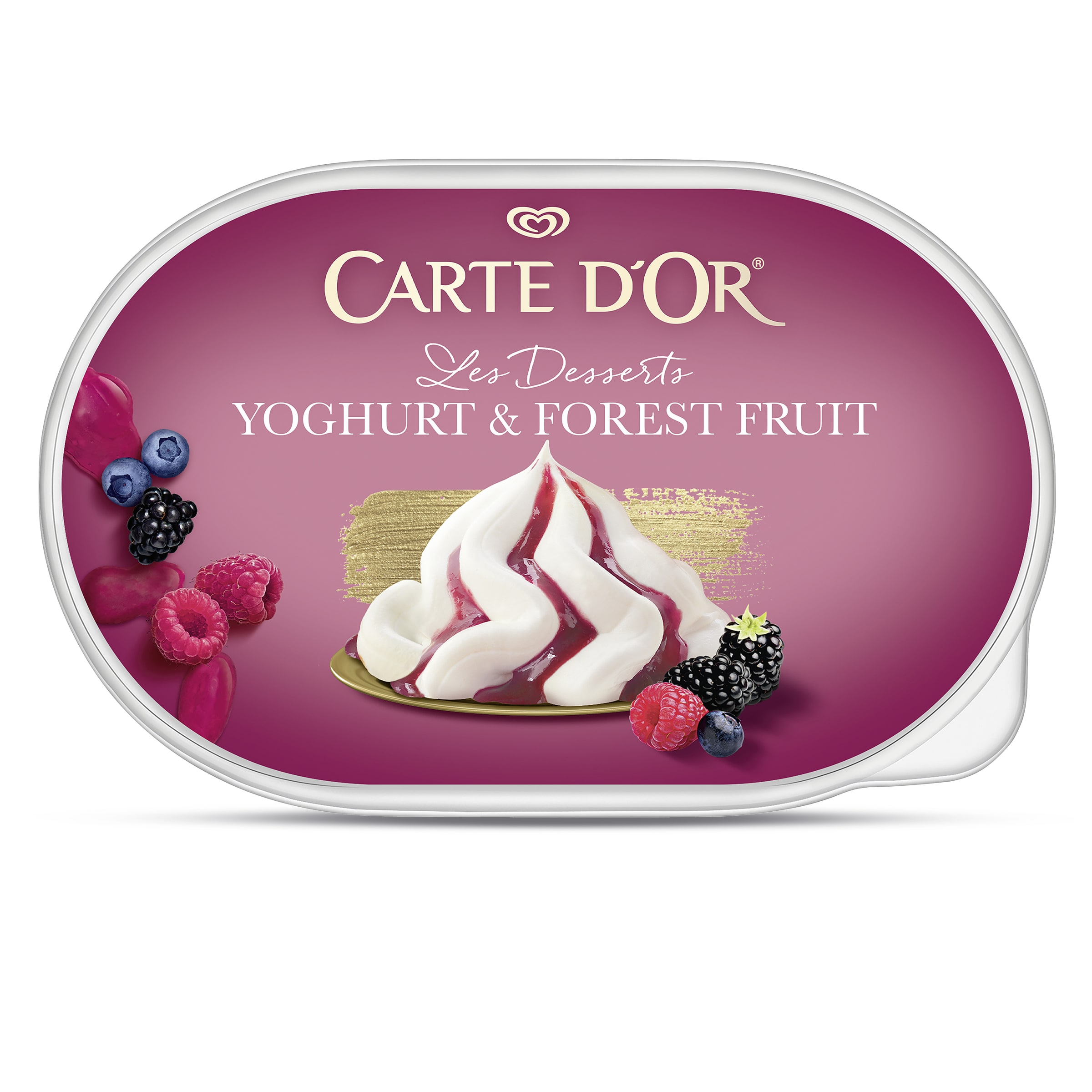 Barqueta de yogur y frutos del bosque Carte D'Or 480 g