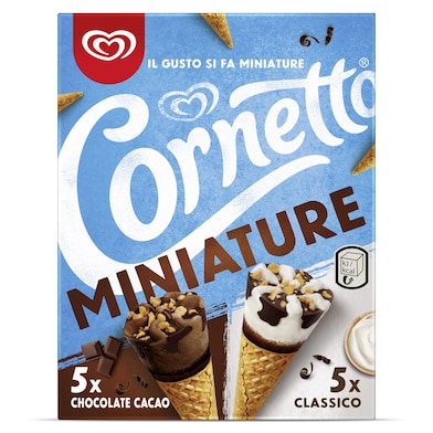 Helado mini cono mix 10 unidades Cornetto caja 190 g-0