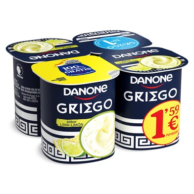 Yogur griego lima-limón Danone pack 4 x 115 g-0