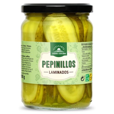 Pepinillos laminados Vegecampo de Dia frasco 290 g-0 Pepinillos laminados Vegecampo de Dia frasco 290 g-0