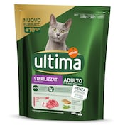 Alimento para gatos esterilizados con buey Ultima bolsa 440 g