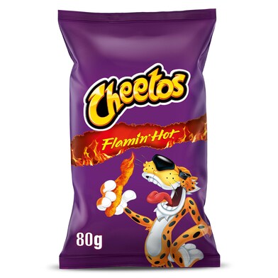 Aperitivo de maíz flamin hot Cheetos bolsa 80 g-0