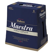 Cerveza tostada doble lúpulo Mahou Maestra pack 6 x 25 cl