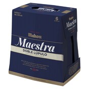 Cerveza tostada doble lúpulo Mahou Maestra pack 6 x 25 cl