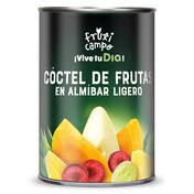 Frutas variadas en almíbar ligero Fruticampo de Dia lata 240 g