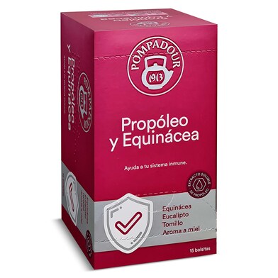 Infusión de propóleo y equinácea Pompadour caja 15 unidades-0