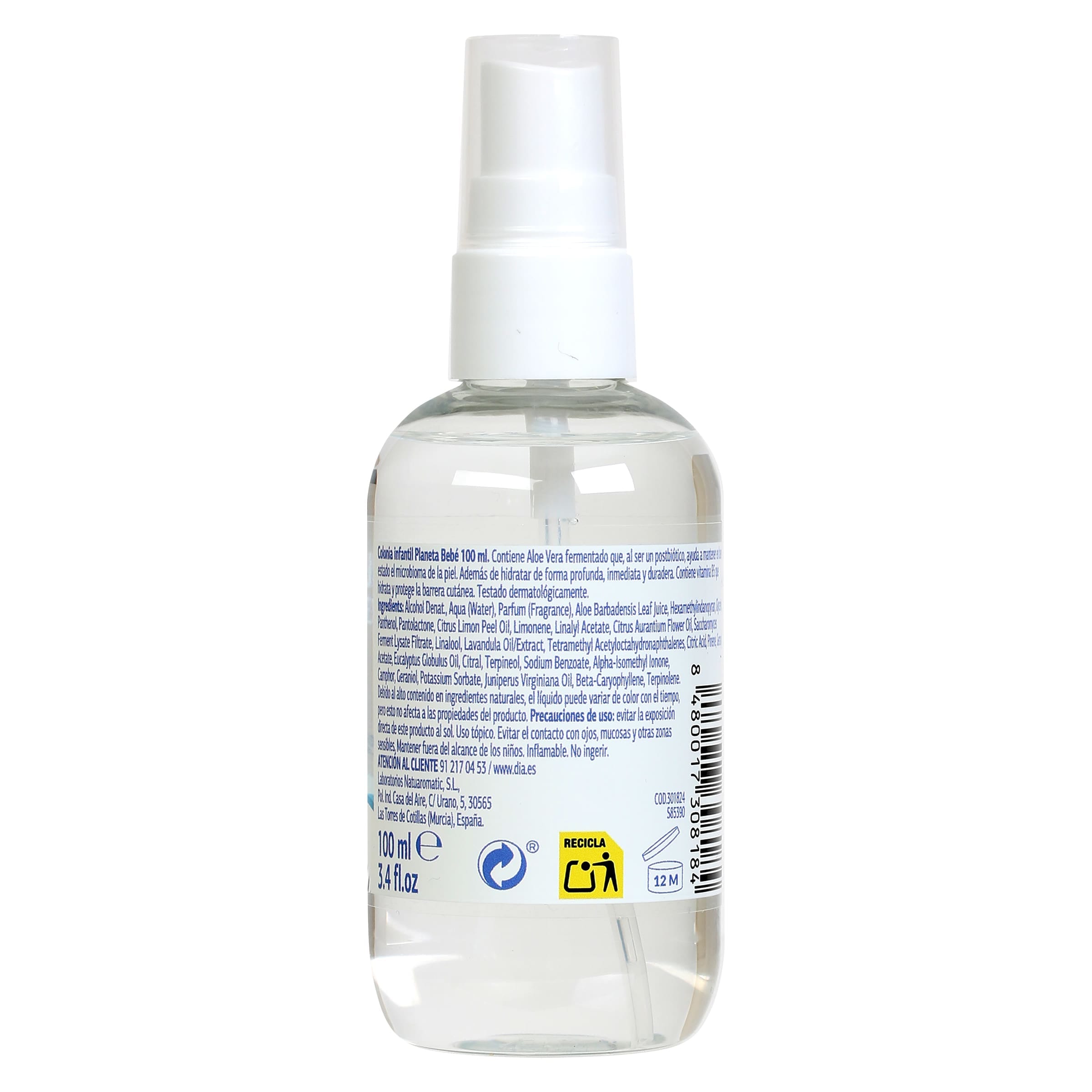 Agua de colonia infantil  Dia Planeta Bebé 100 ml