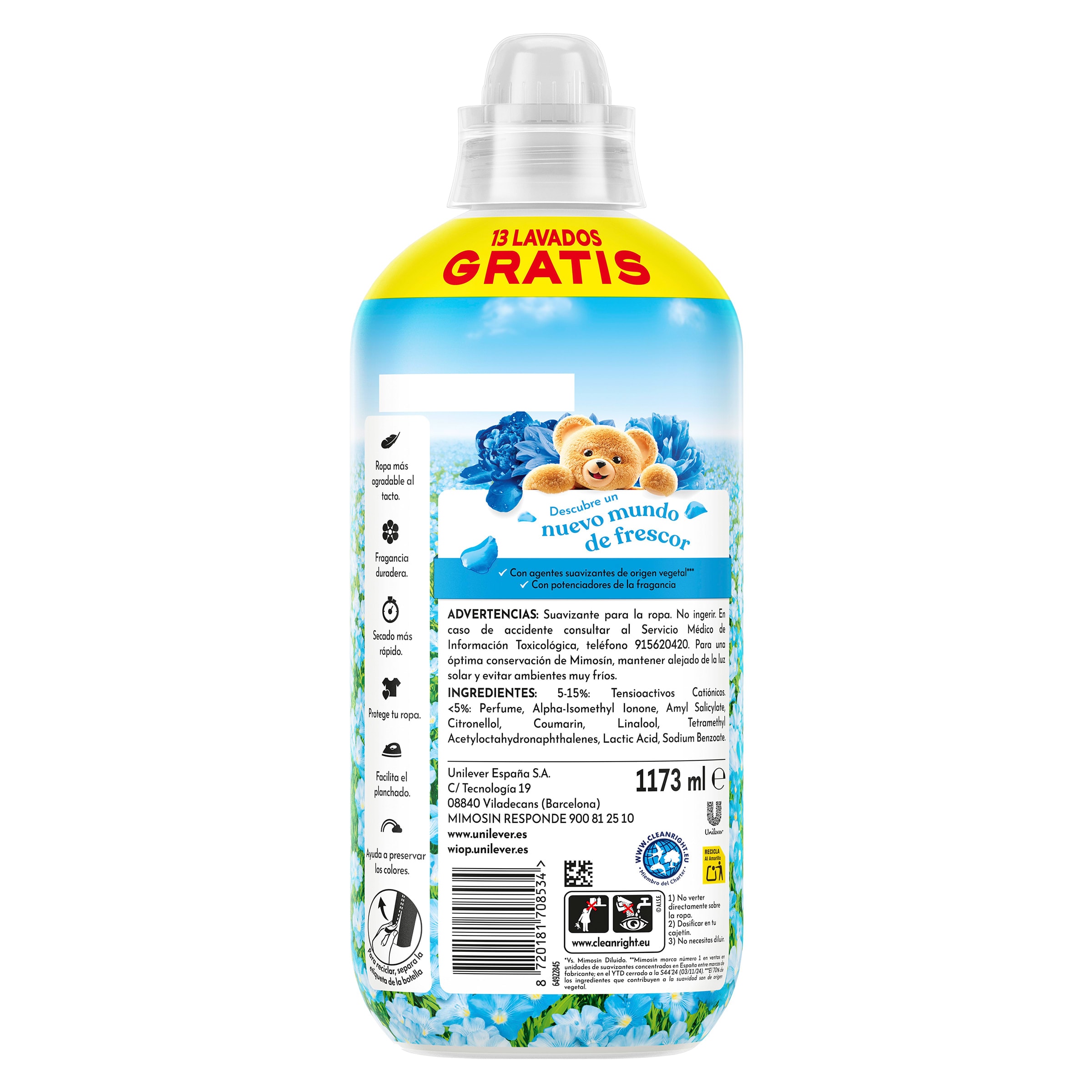 Suavizante azul Mimosin 69 lavados