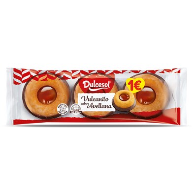 Vulcanitos sabor avellana Dulcesol bolsa 143 g-0 Vulcanitos sabor avellana Dulcesol bolsa 143 g-0
