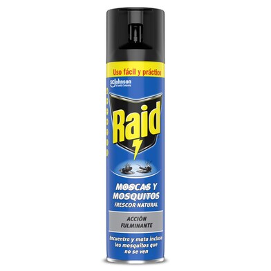 Insecticida moscas y mosquitos Raid 400 ml-0 Insecticida moscas y mosquitos Raid 400 ml-0
