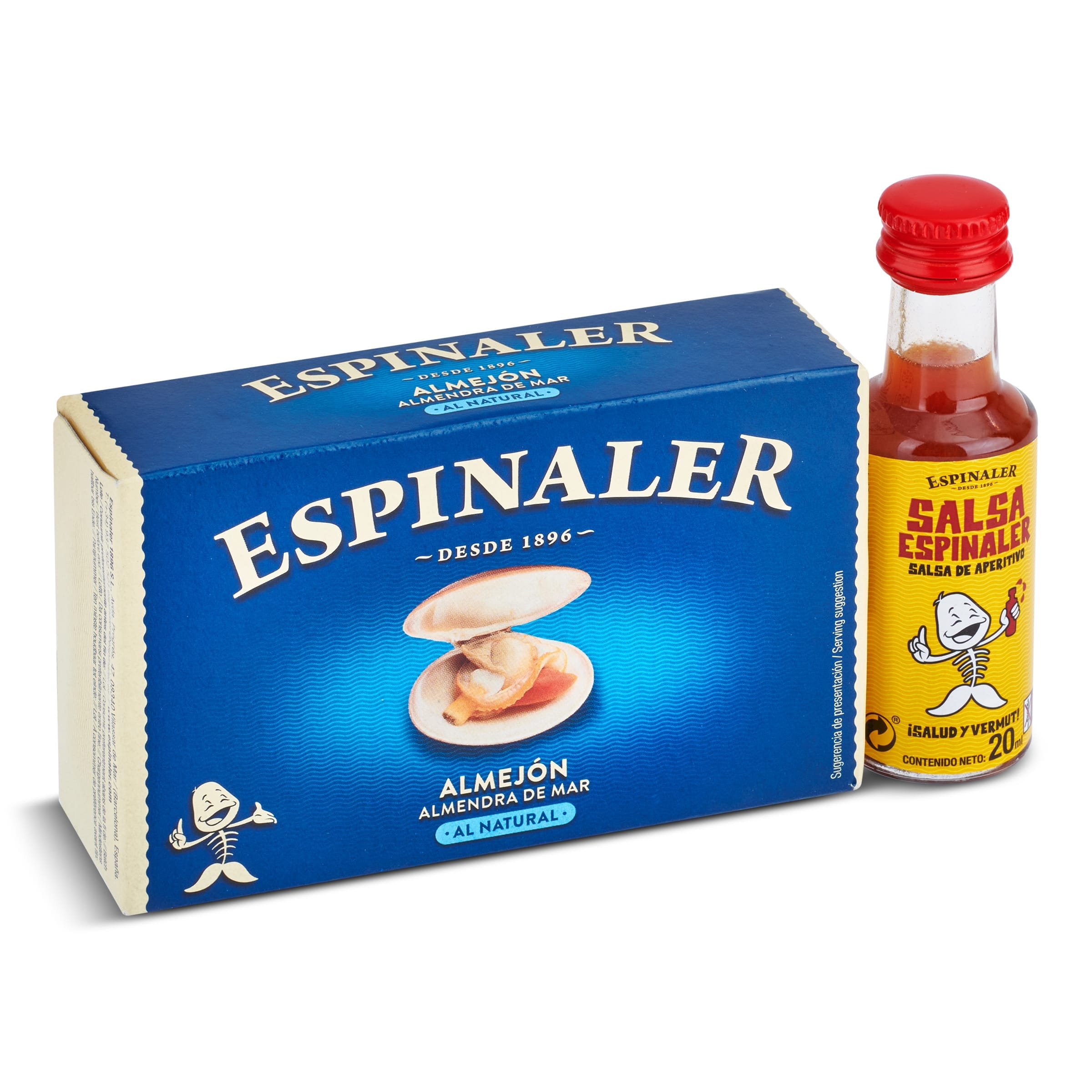 Almejón al natural y salsa de aperitivo Espinaler 131 g