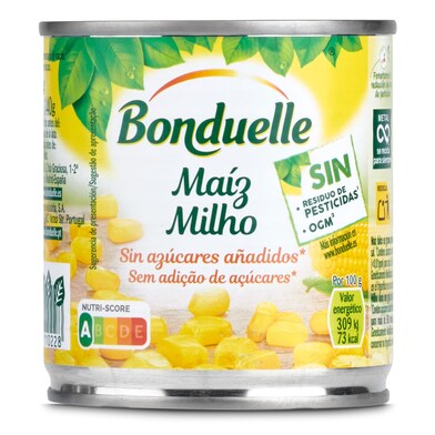 Maíz dulce sin azúcar añadido Bonduelle lata 150 g-0 Maíz dulce sin azúcar añadido Bonduelle lata 150 g-0