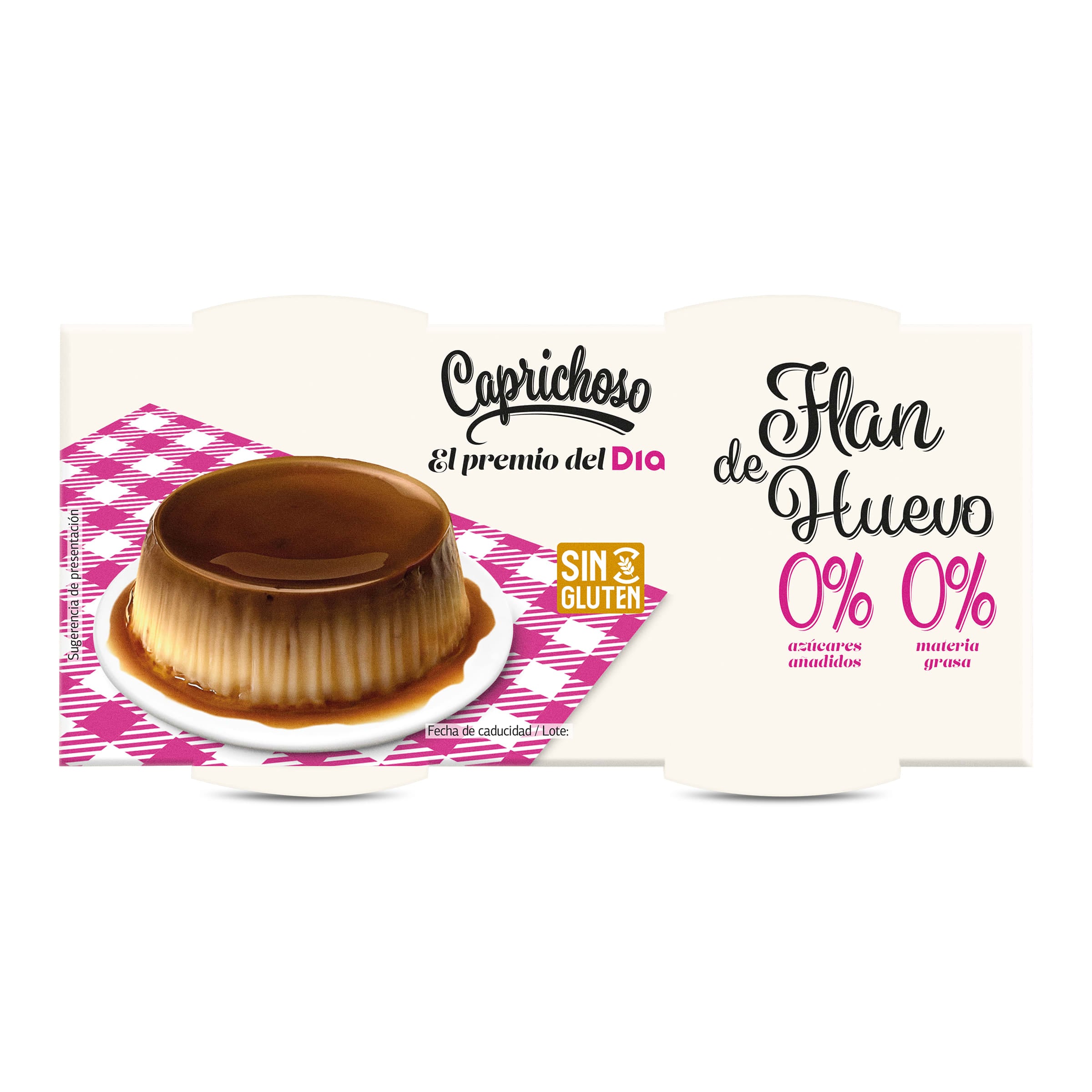 Flan de huevo doble 0% Dia Caprichoso 2 x 100 g
