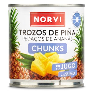 Piña en su jugo en trozos Norvi 270 g
