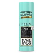 Tinte retoca raíces tono negro L'Oréal Magic retouch spray 75 ml