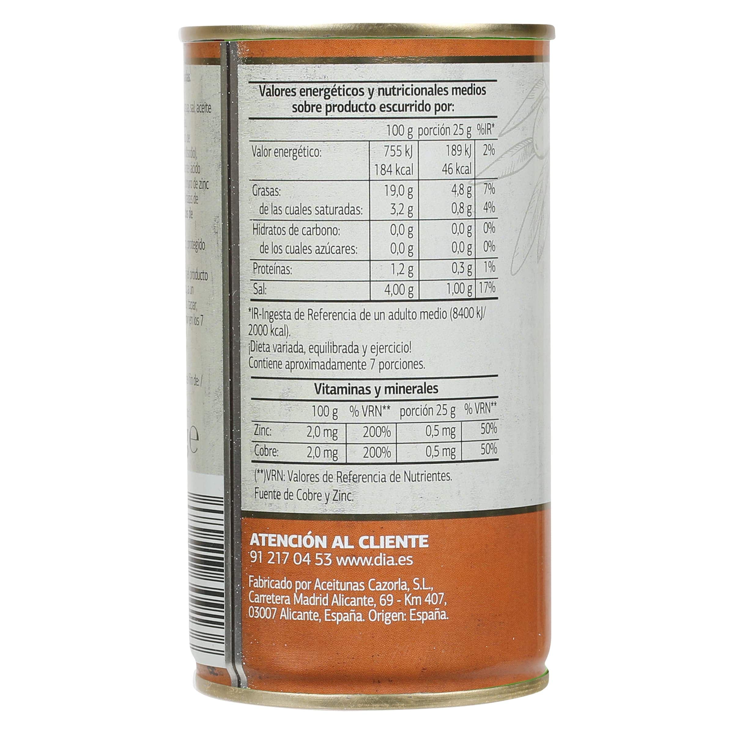 Aceitunas romeras Dia Vegecampo 185 g