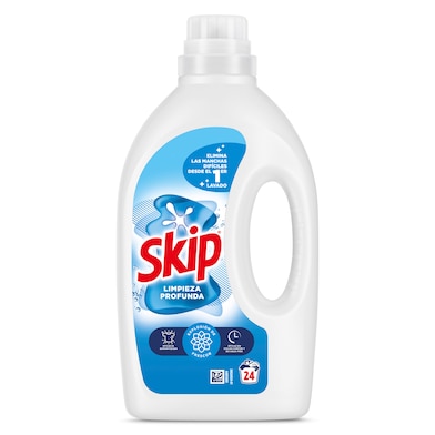 Detergente máquina líquido Limpieza profunda Skip botella 24 lavados-0 Detergente máquina líquido Limpieza profunda Skip botella 24 lavados-0