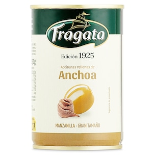 aceitunas manzanilla rellena de anchoa 130 g
