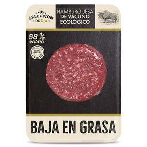 burger de vacuno ecologico baja en grasa 150 g