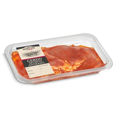 Secreto adobado de cerdo Selección de Dia bandeja 300 g aprox. -0 Secreto adobado de cerdo Selección de Dia bandeja 300 g aprox. -0