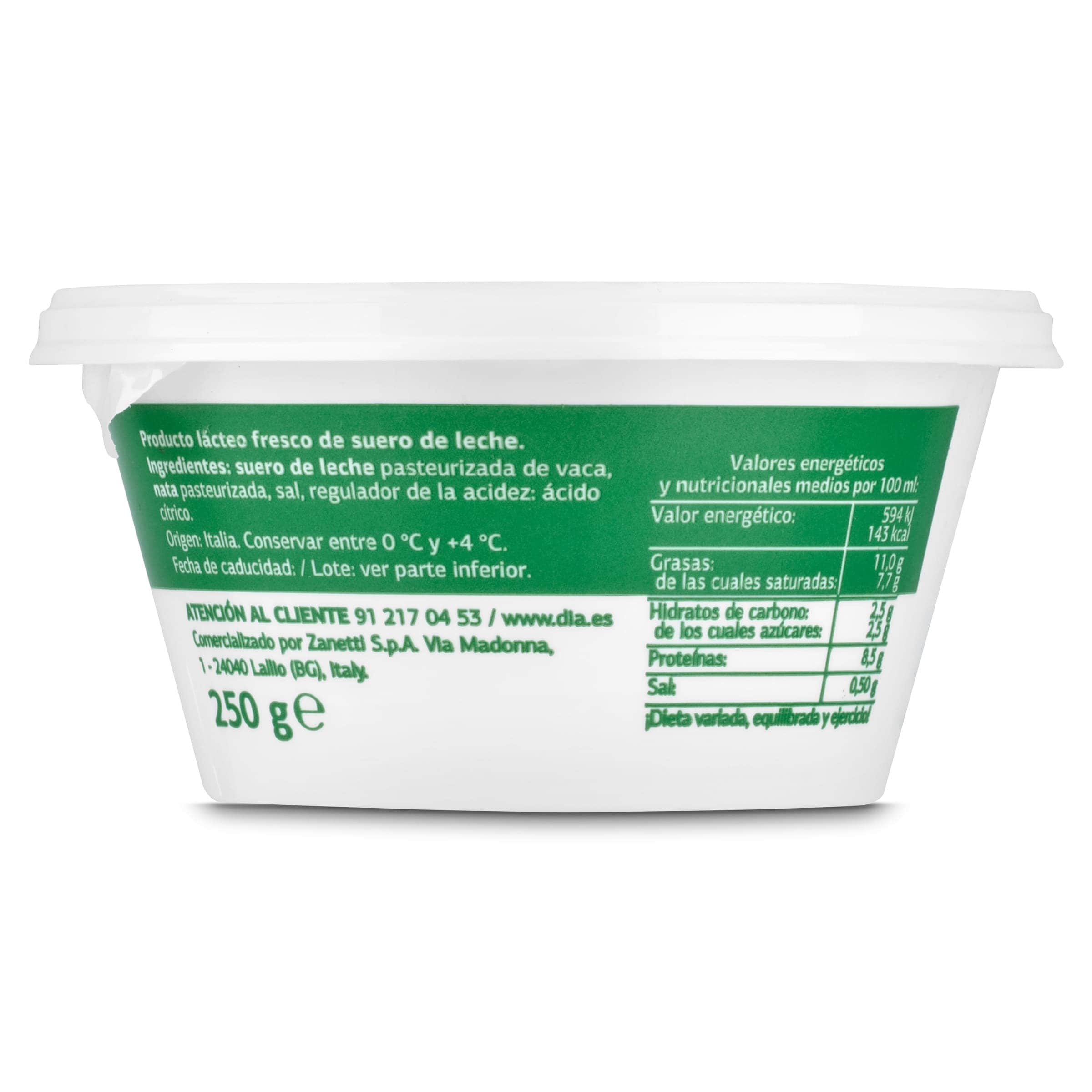 Ricotta Dia Selección Mundial 250 g