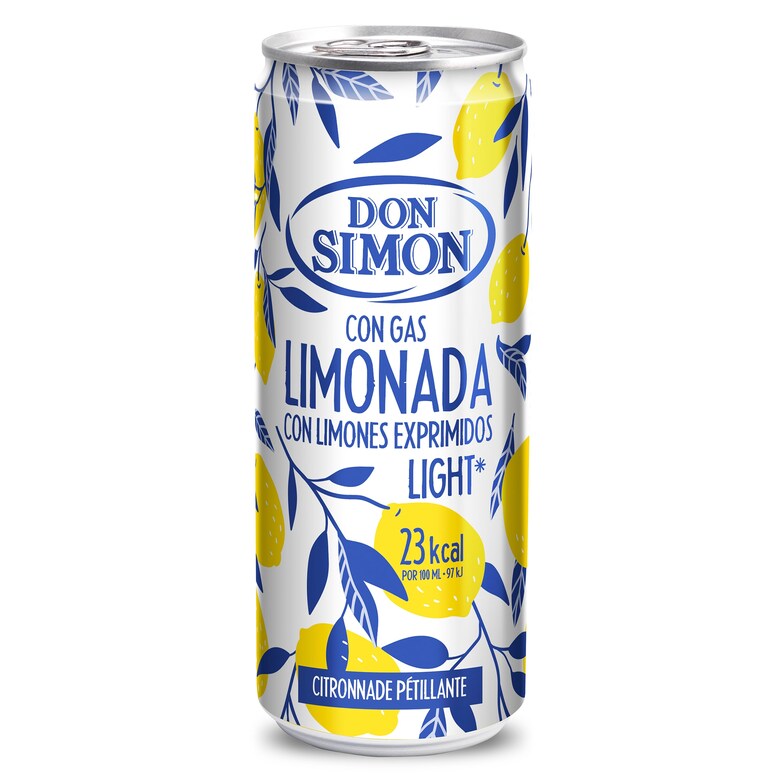 Limonada Natural Con Gas Don Simón Lata 33 Cl