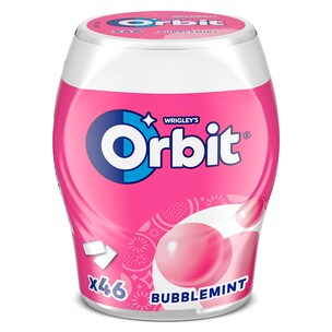 Chicles sabor bubblemint sin azúcar Orbit 46 unidades