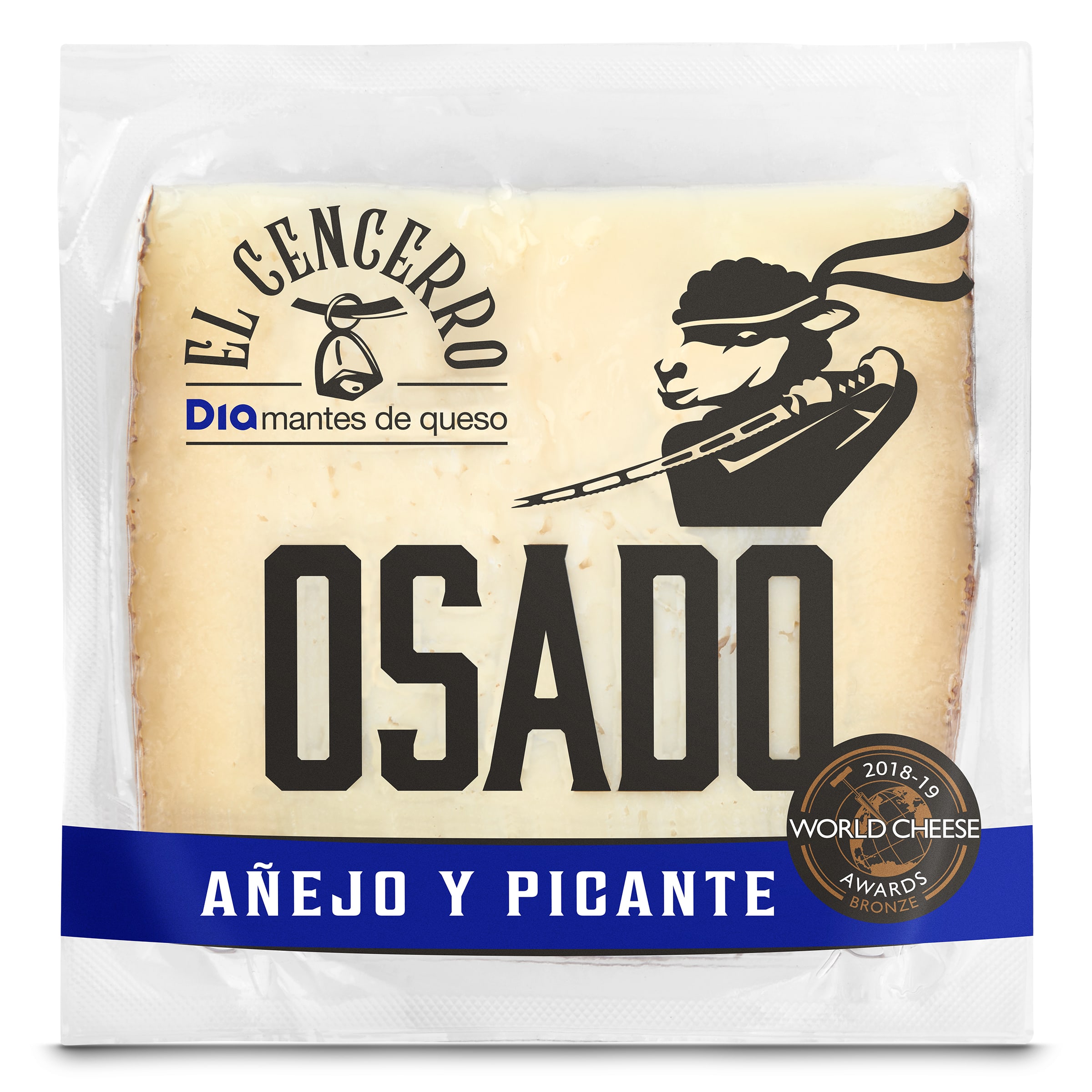 Queso de oveja añejo y picante Osado Dia El Cencerro 200 g