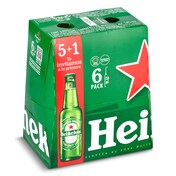 Cerveza Heineken pack 5+1 x 25 cl