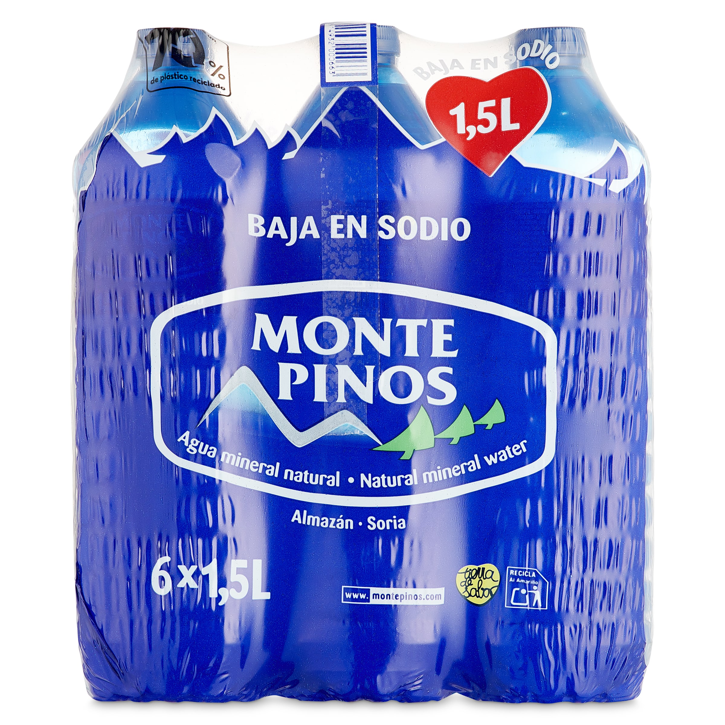 Agua mineral Monte Pinos pack 6 x 1,5 L