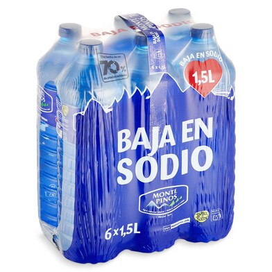 Agua mineral natural Monte Pinos pack 6 x 1.5 l-0