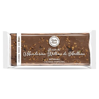 Turrón de mandarina relleno de avellana Dulce Noel Dia bolsa 250 g-0