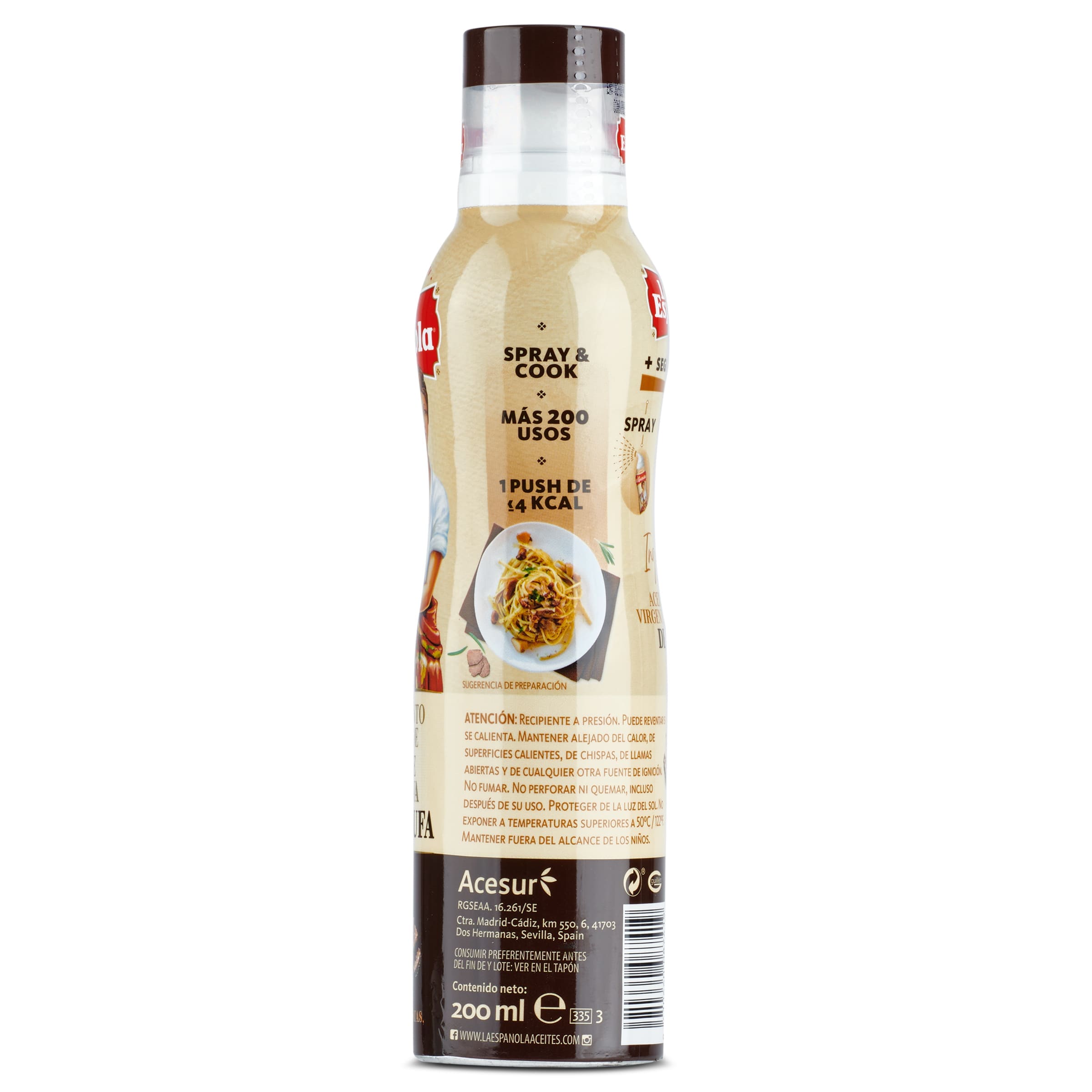 Aceite de oliva trufa en spray La española 200 ml