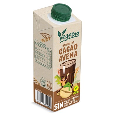 Bebida de avena con cacao Vegedia brik 250 ml-0 Bebida de avena con cacao Vegedia brik 250 ml-0
