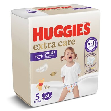 Pañales pants 12-17 kgs talla 5 Huggies Extra Care bolsa 24 unidades-0 Pañales pants 12-17 kgs talla 5 Huggies Extra Care bolsa 24 unidades-0