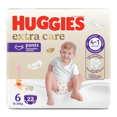 Pañales pants 15-25 kgs talla 6 Huggies Extra Care bolsa 22 unidades-1 Pañales pants 15-25 kgs talla 6 Huggies Extra Care bolsa 22 unidades-1