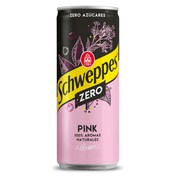 Tónica rosa zero Schweppes lata 33 cl