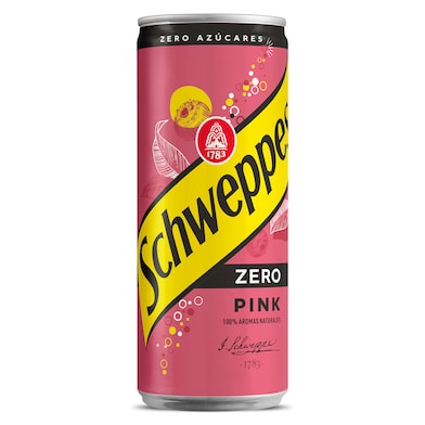 Tónica rosa zero Schweppes lata 33 cl-0