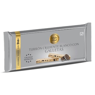 Turrón crujiente blanco con galletas Dia Dulce Noel 150 g