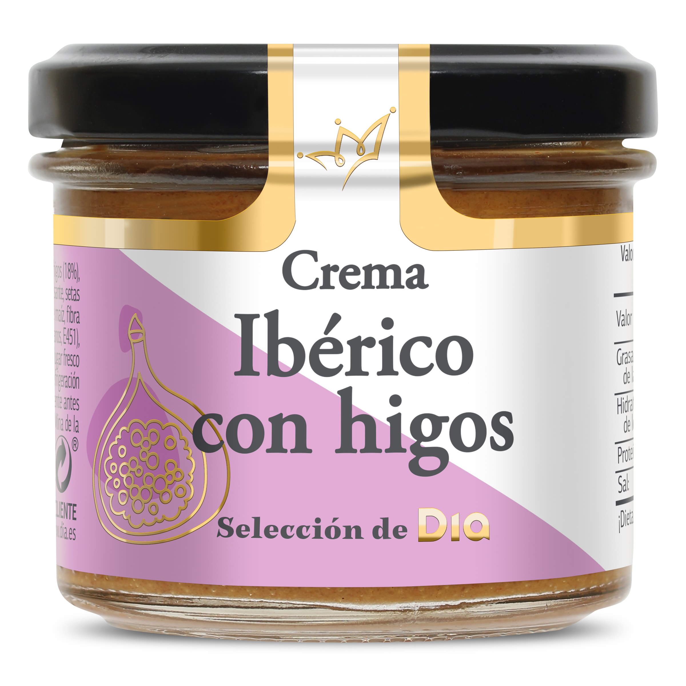 Paté de cerdo ibérico con higos Nuestra Alacena de Dia frasco 110 g