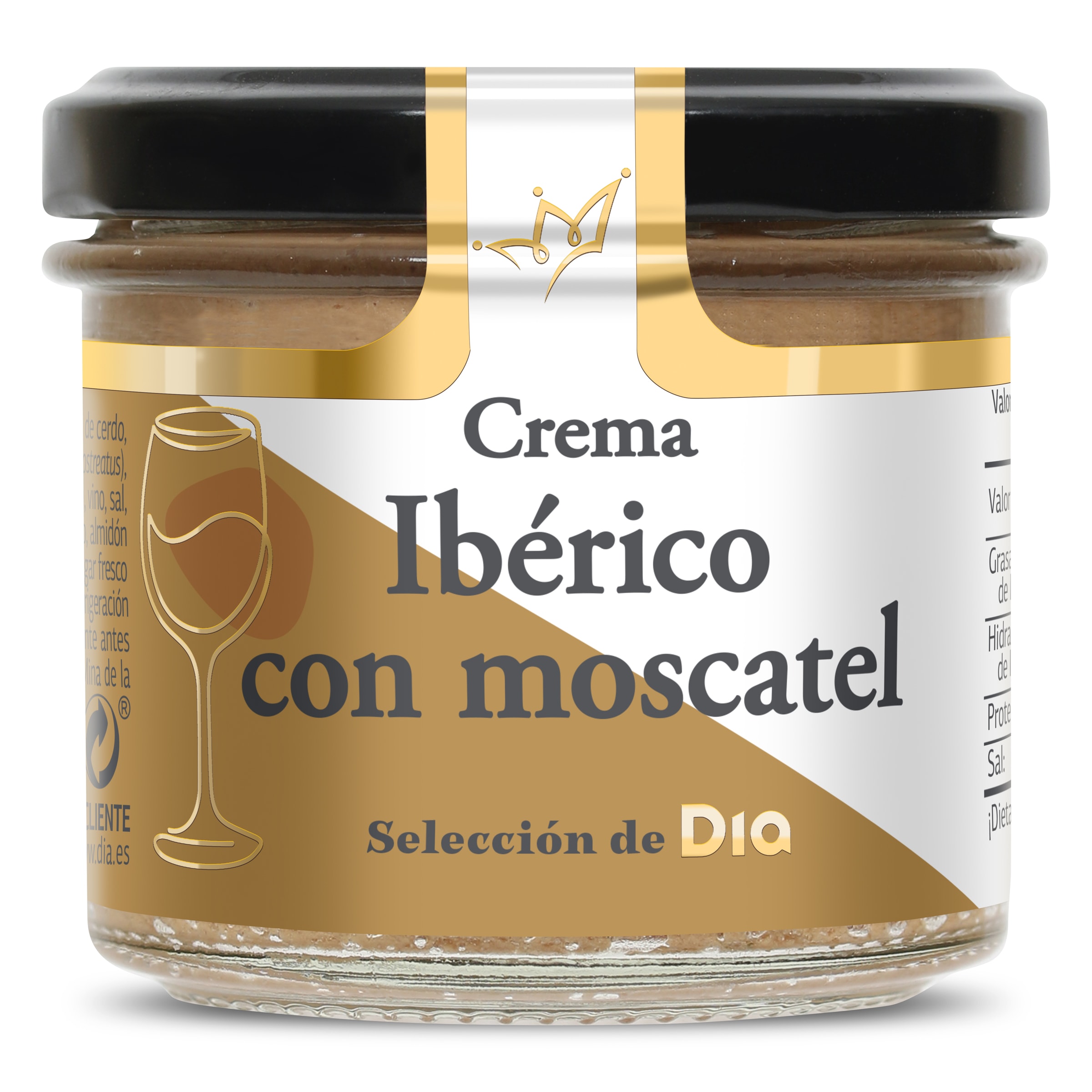 Paté de cerdo ibérico con moscatel Nuestra Alacena de Dia frasco 110 g