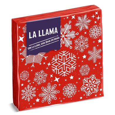 Servilletas Navidad 3 capas La Llama Dia bolsa 20 unidades-0 Servilletas Navidad 3 capas La Llama Dia bolsa 20 unidades-0