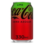Refresco de cola zero lima Coca-Cola lata 33 cl