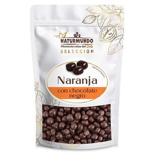 Naranja recubierta con chocolate negro Dia Naturmundo 200 g