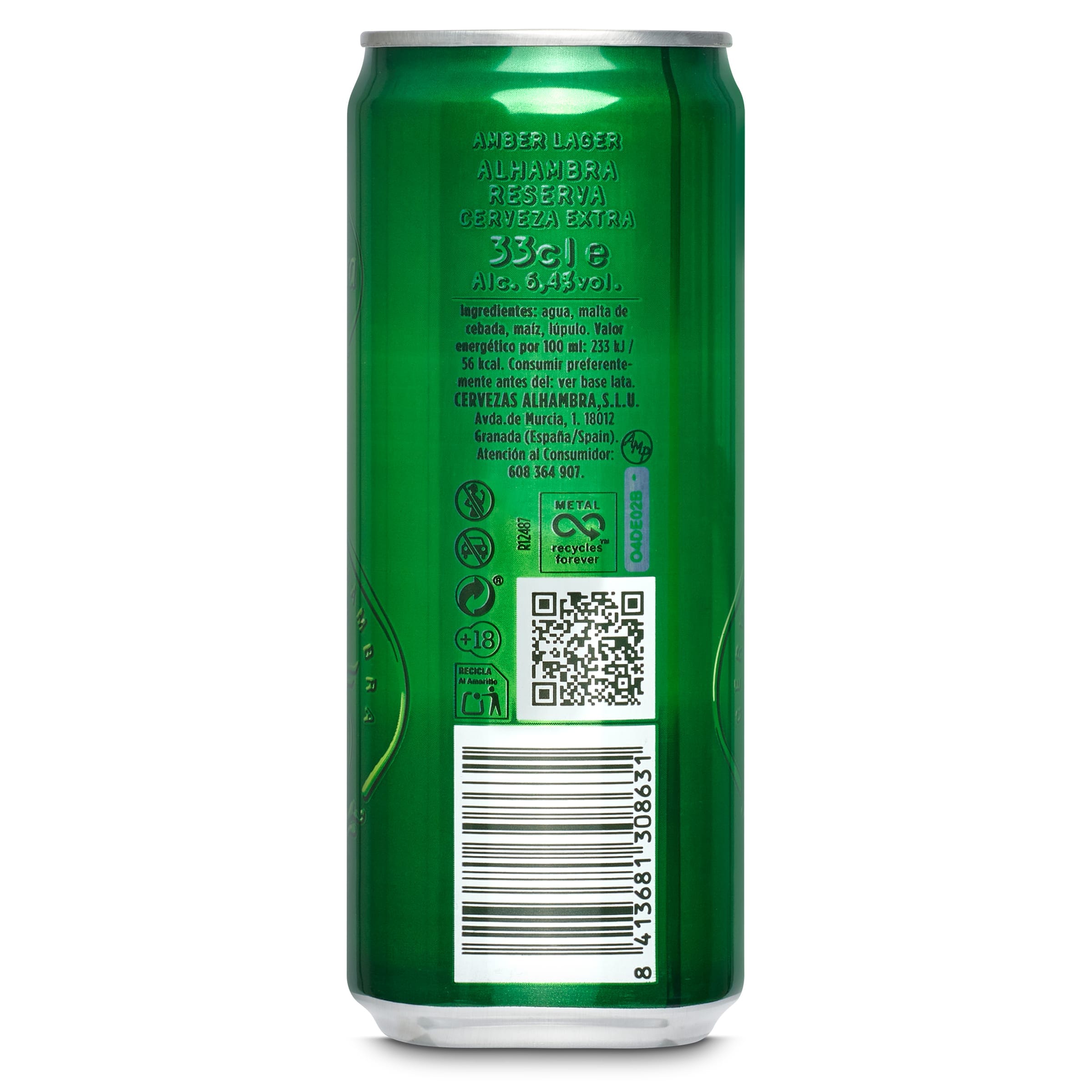 Cerveza reserva 1925 Alhambra 33 cl