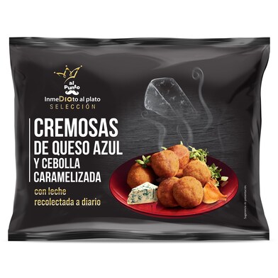 Croquetas cremosas de queso azul y cebolla caramelizada Al Punto Dia bolsa 300 g-0 Croquetas cremosas de queso azul y cebolla caramelizada Al Punto Dia bolsa 300 g-0