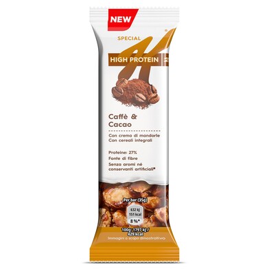 Barritas de cereales con cacao y café high protein Kellogg's Special K caja 35 g-0
